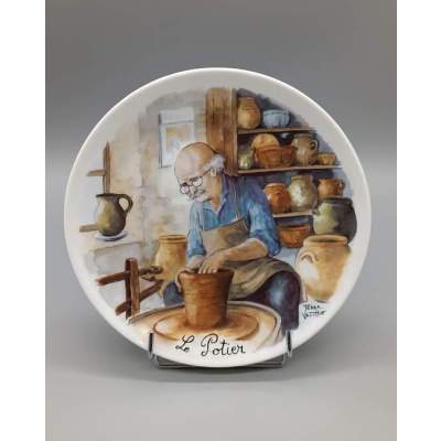 Assiette Décorative en Porcelaine Le Potier Terra Vecchia