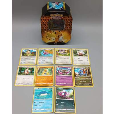 Boîte Métallique Pokémon Pikachu avec 10 Cartes