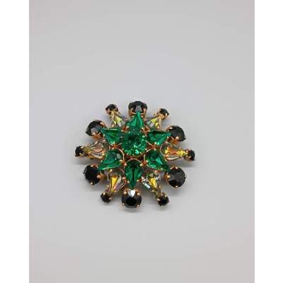 Belle Broche Étoile Strass Vintage