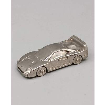 Ferrari F40 Burago Métal Chrome 1/87