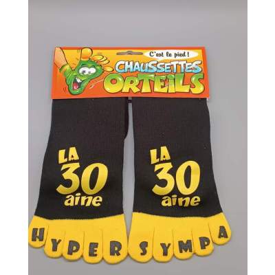 Chaussettes Orteils Hyper Sympa Anniversaire