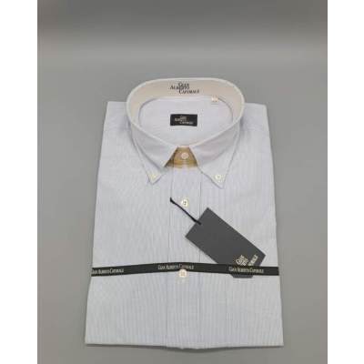 Chemise Homme GAC Rayures Bleu et Blanc