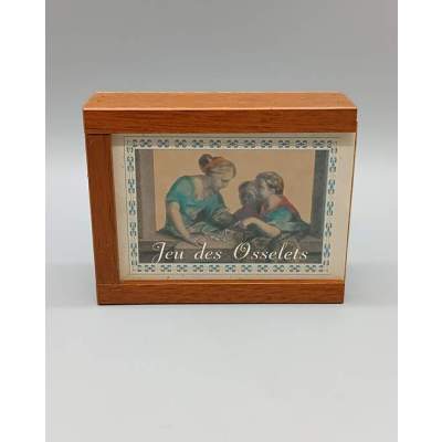 Coffret Bois de Jeu d'Osselets Métal Créations RC