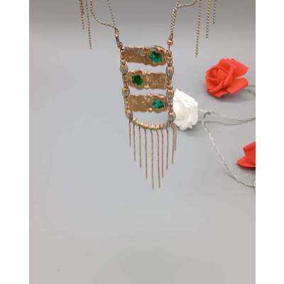 Collier Original Fantaisie Doré "Oriental"