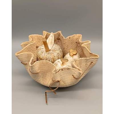 Coupe Décorative en Terre Cuite et ses Fruits Artisanale