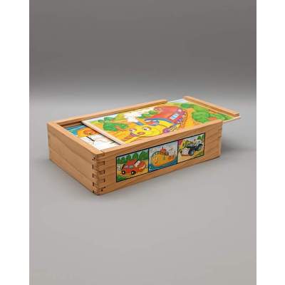 Jeu Cubes en Bois Roldan