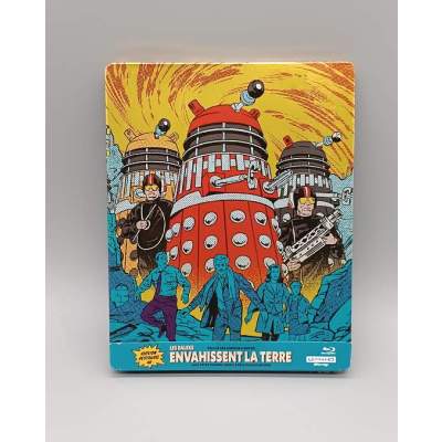 Les Daleks Envahissent la Terre Coffret DVD Blu-ray Steelbook 4K