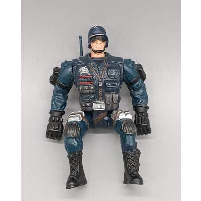 Figurine Police Militaire Articulée Vintage