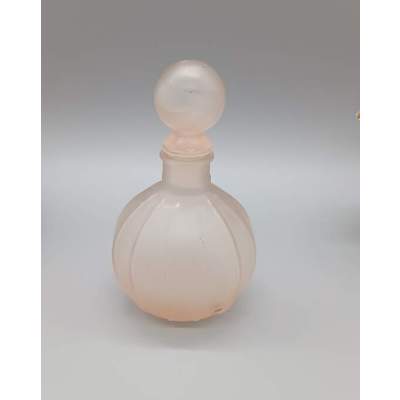 Flacon de Parfum en Verre Dépoli Rose Vintage