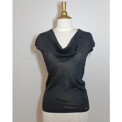 Haut Femme Morgan Noir Pailleté