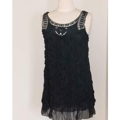 Robe ou Tunique Voile et Broderie