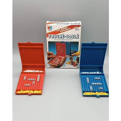 Jeu Touché-Coulé Les Bons Voyages MB Vintage 1982  