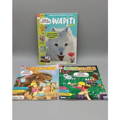 Magazines Jeunesse Curionautes et Wapiti 7-12 Ans