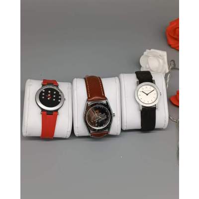 Lot de 3 Montres Publicitaires Homme