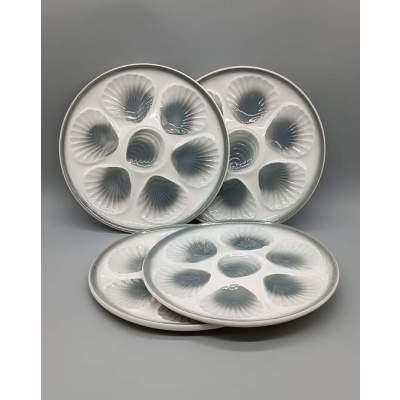 Assiettes à Huîtres ou Coquillages Moulin des Loups Orchies