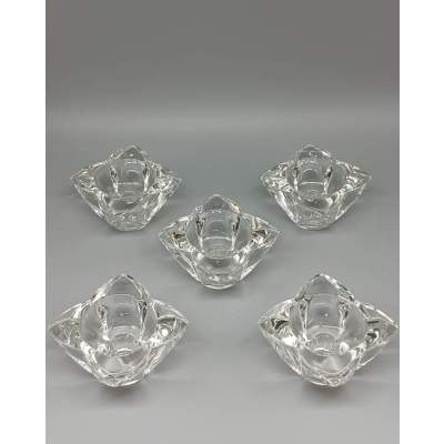 Bougeoirs en Cristal  Forme Fleur