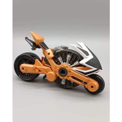 Moto Power Rangers Samouraï Orange et Noir