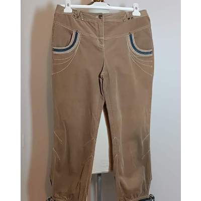 Pantacourt Long Fantaisie Aspect Velours Clara Vitti