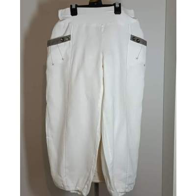 Pantacourt Femme Blanc La Voilà ! Taille 46/48