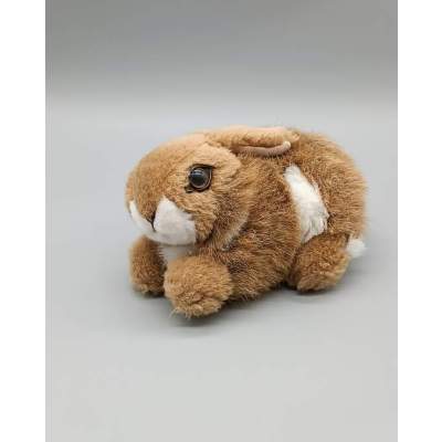 Peluche Lapin Couché Vintage
