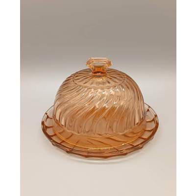 Plat sous Cloche Verre Rosaline Luminarc