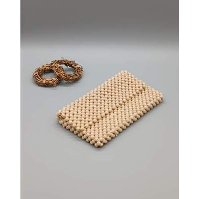 Pochette en perles Biseautées Vintage 