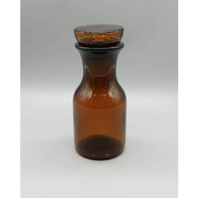 Flacon Bocal Verre Ambré Lever Belgium