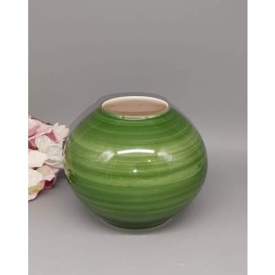 Pot Rond en Céramique Vernis Vert