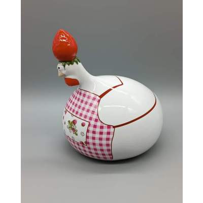 Poule Décorative en Céramique Chef J-LINE