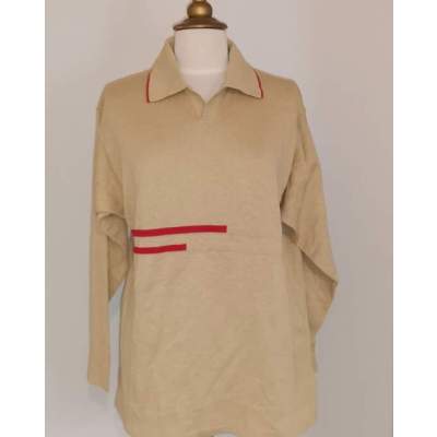 Pull Beige & Rouge Gian Alberto Caporale
