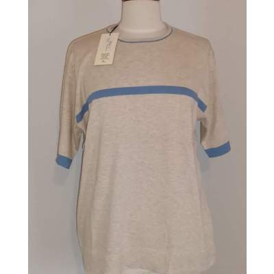Pull Beige & Bleu Gian Alberto Caporale