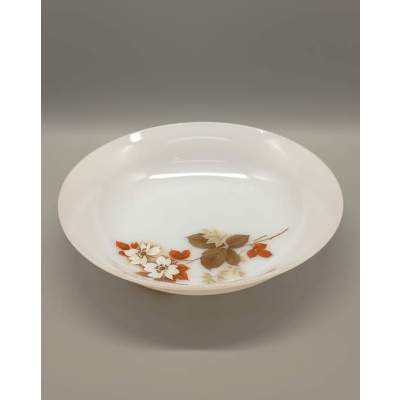 Plat Creux Arcopal Motifs Aubépine Vintage