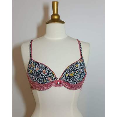 Soutien Gorge Rouge Gorge Sexy Imprimé Floral