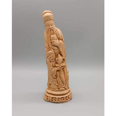 Statuette de Sage Chinois en Stéatite