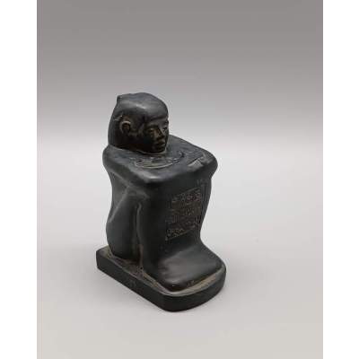 Statuette Égyptienne STATUE-CUBE en Résine