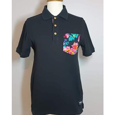 Polo Homme Noir Floral Gatsby Wrung
