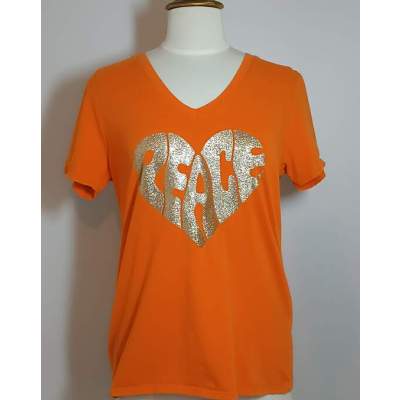 T-Shirt Femme Orange Peace IZZY