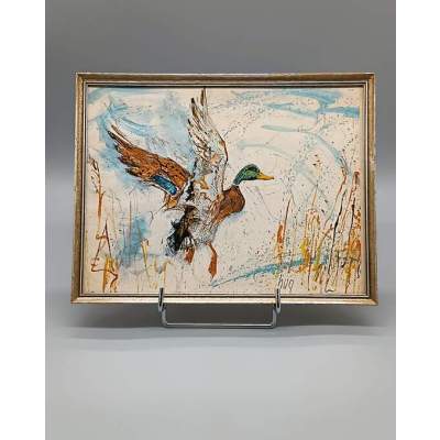 Tableau Représentation Canard Artiste Fritz Hug