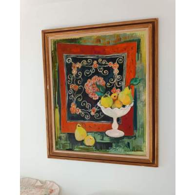 Tableau Roger Worms Le Foulard de Batik