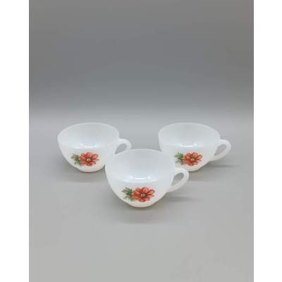 Tasses à Café Arcopal Motifs Champêtre Vintage