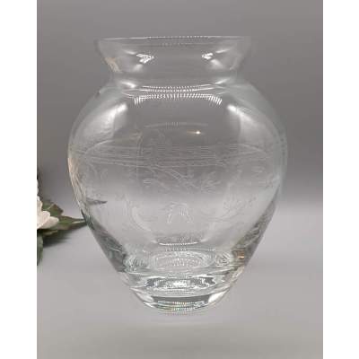 Vase en Cristal de Bohême Gravé