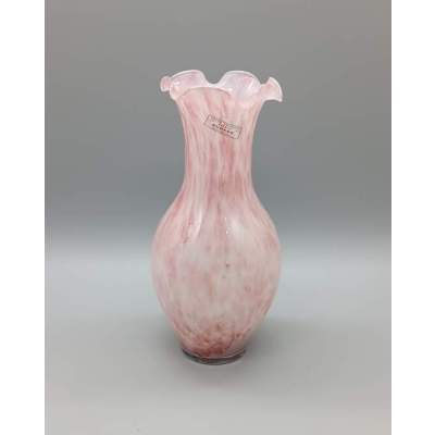 Vase Collerette MURANO Marbré Rose
