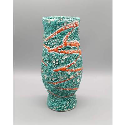 Vase Vallauris "Écume de Mer" Fat Lava Vintage