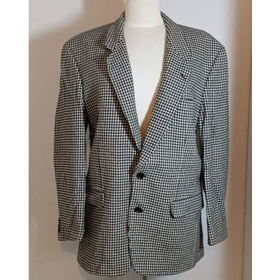 Veste Pied de Poule Laine et Cachemire Vintage