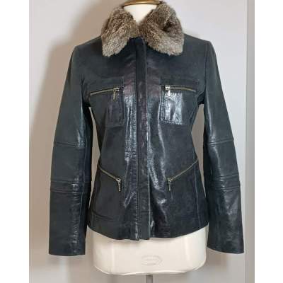 Veste Redskins Femme Cuir de Chèvre Taille M