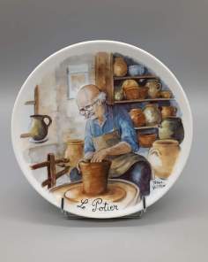 Assiette Décorative en Porcelaine Le Potier Terra Vecchia