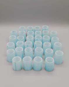 Bigoudis Auto-Agrippants Bleu Ciel Vintage