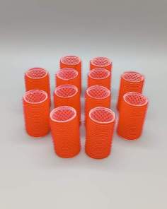 Bigoudis Auto-Agrippants Rouge Vintage