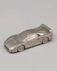 Ferrari F40 Burago Métal Chrome 1/87