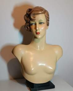 Buste de Femme 1960 Vintage sur Pied